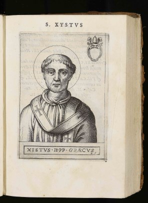 교황 성 식스토 2세_by Giovanni Battista de Cavalieri_in the Municipal Library of Trento in Trento_Italy.jpg